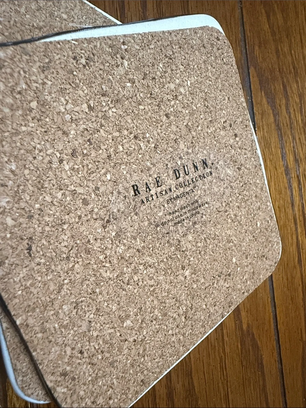 Rae Dunn Coasters Ivory Black Coasters